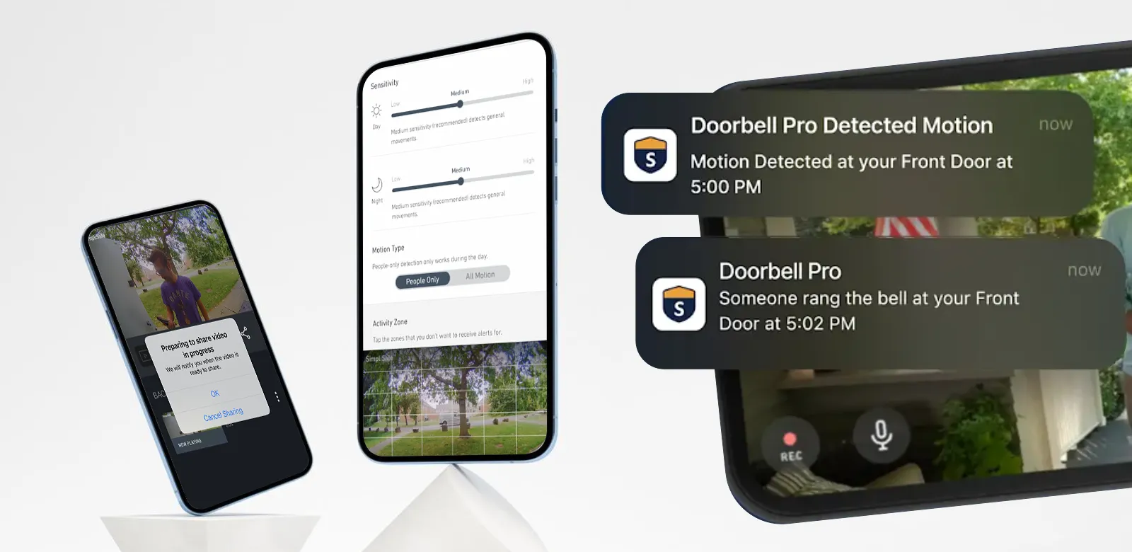 SimpliSafe Doorbell via App
