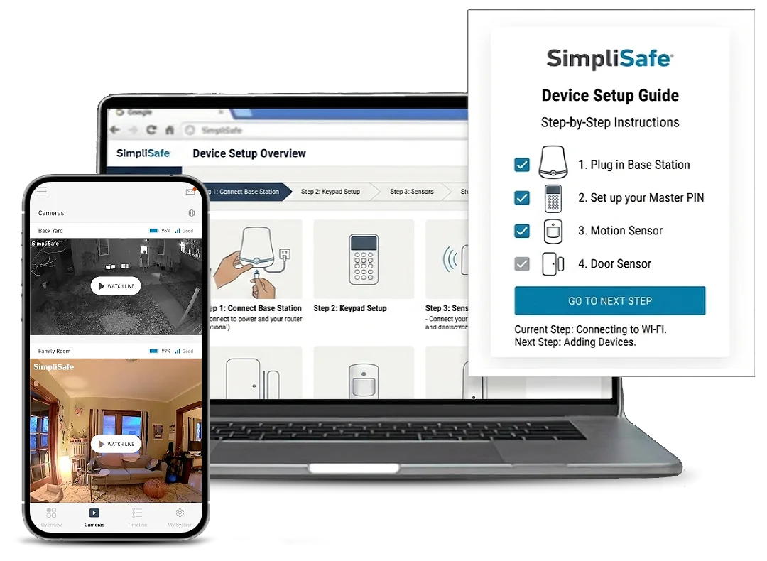 simplisafe camera setup