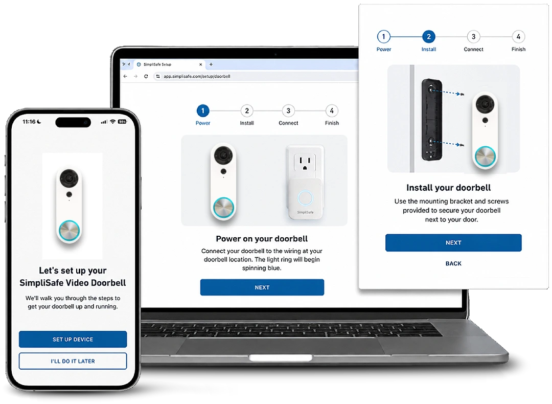 simplisafe doorbell setup