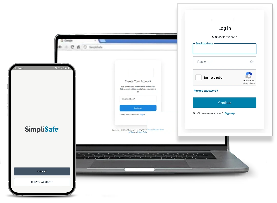 simplisafe camera login