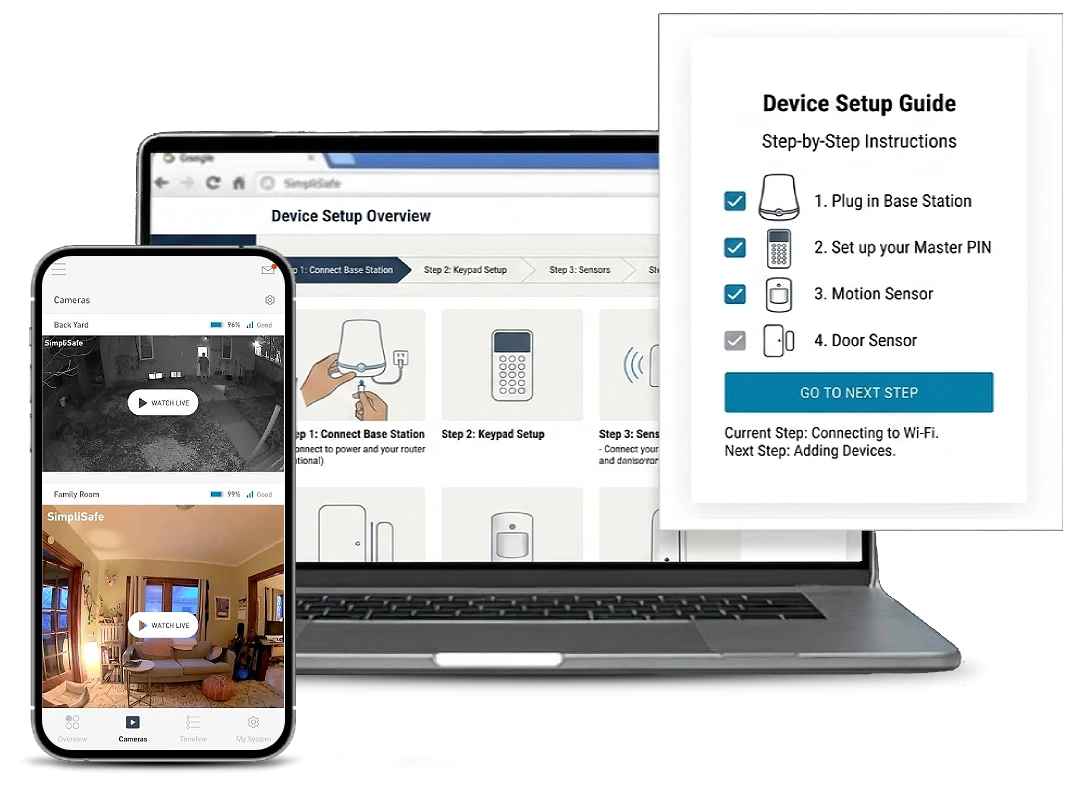 simplisafe camera setup